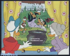 Dominica 1985 Christmas, Disney, Grimm S/s, Mint NH, Religion - Christmas - Art - Disney - Fairytales - Noël
