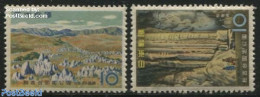 Japan 1959 Akiyoshidai Quasi Park 2v, Mint NH, History - Geology - Unused Stamps