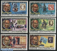 Central Africa 1978 Sir Rowland Hill 6v, Mint NH, Sport - Transport - Cycling - Post - Sir Rowland Hill - Stamps On St.. - Wielrennen