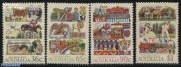 Australia 1987 Agriculture 4v, Mint NH, Nature - Various - Cattle - Dogs - Horses - Agriculture - Fairs - Unused Stamps