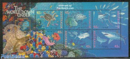 Australia 1995 Adelaide Fair S/s, Mint NH, Nature - Fish - Turtles - Philately - Sharks - Unused Stamps