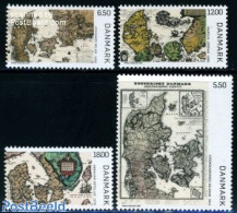 Denmark 2009 Maps 4v, Mint NH, Transport - Various - Ships And Boats - Maps - Ongebruikt