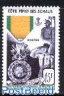 French Somalia 1952 Military Decorations 1v, Mint NH, History - Decorations - Militarism - Militaria