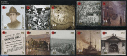 New Zealand 2016 ANZAC 1916 10v (2x[:] & [++]), Mint NH, History - Nature - Transport - Various - Camels - Mail Boxes .. - Neufs