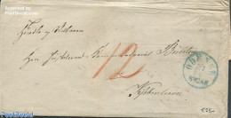 Denmark 1864 Folding Letter From Odense, Postal History - Cartas & Documentos