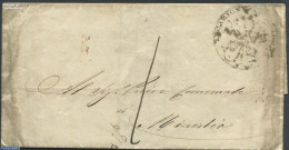 Italy 1856 Folding Cover To Minerbio, Postal History - Unclassified