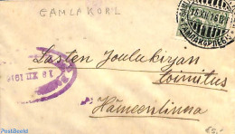 Finland 1916 Small Cover, Sent To Hämeenlinna, Postal History - Lettres & Documents