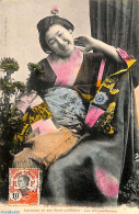 French Indochina 1912 Postcard, Japanese With Stamp On Frontside (not Sent By Post), Postal History, Various - Costumes - Costumes