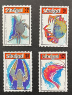 SENEGAL 1992- NEUF**/MNH - Série Complète Mi 1231 / 1234 - YUT 1001 / 1004 - CRUSTACES CRABES - Sénégal (1960-...)