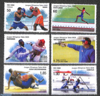 Cuba 2021 Olympic Games 6v, Mint NH, Sport - Athletics - Boxing - Kayaks & Rowing - Olympic Games - Shooting Sports - Ongebruikt