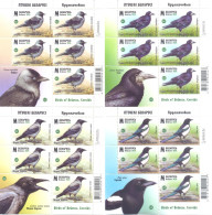 2024. Belarus, Birds Of Belarus, Crows, 4 Sheetlets, Mint/** - Belarus