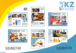 Kazakhstan 2021 Food Industry 6v M/s, Mint NH, Health - Bread & Baking - Food & Drink - Alimentation