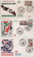 Madagascar - Lot De 15 FDC Début Independance 1958-1962 - Madagascar (1960-...)