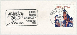 Schweiz / Helvetia 1978, Flaggenstempel Spiel Ohne Grenzen Arosa, Jeu Sans Frontières / Play Without Limits - Non Classificati