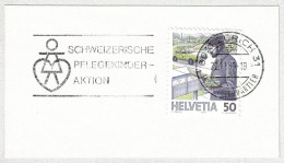 Schweiz / Helvetia 1989, Flaggenstempel Pflegekinder-Aktion Zürich - Sonstige & Ohne Zuordnung