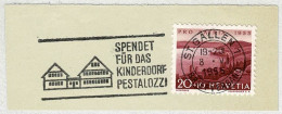 Schweiz / Helvetia 1956, Flaggenstempel Kinderdorf Pestalozzi St. Gallen, Village D'enfants / Children's Village - Altri & Non Classificati