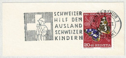 Schweiz / Helvetia 1957, Flaggenstempel Auslandschweizer Kinder Winterthur - Sonstige & Ohne Zuordnung