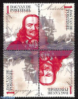Netherlands 2022 Stamp Day 2x2v [+] Tete Beche, Mint NH, Transport - Stamp Day - Ships And Boats - Neufs