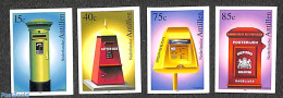 Netherlands Antilles 1998 Mail Boxes 4v, Imperforated, Mint NH, Mail Boxes - Post - Poste