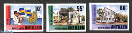 Netherlands Antilles 1990 Sisters Dominicanesses 3v, Imperforated, Mint NH, Religion - Various - Religion - Maps - Aardrijkskunde