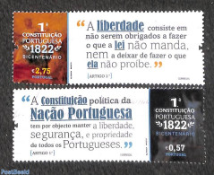 Portugal 2022 Constitution 2v, Mint NH, Various - Justice - Nuovi