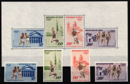 Niger 331-334 Und Block 8 Postfrisch Olympia #KC387 - Níger (1960-...)