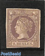 Spain 1860 2R, Lila, Stamp Out Of Set, Unused (hinged) - Ungebraucht