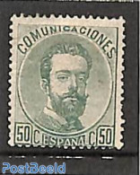 Spain 1872 50c, Stamp Out Of Set, Unused (hinged) - Unused Stamps