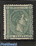 Spain 1875 4pta, Stamp Out Of Set, Without Gum, Unused (hinged) - Ongebruikt