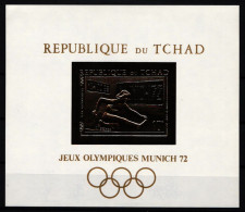 Tschad Block 12 Postfrisch Olympia / Goldfolie #KC392 - Ciad (1960-...)