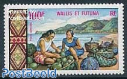 Wallis & Futuna 1969 100F, Stamp Out Of Set, Mint NH, Nature - Fruit - Obst & Früchte