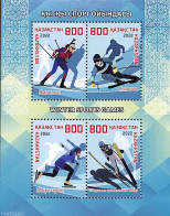 Kazakhstan 2022 Olympic Winter Games Of 2022 4v M/s, Mint NH, Sport - Olympic Winter Games - Kazakhstan