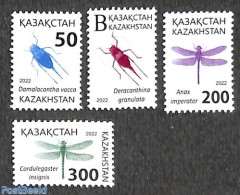 Kazakhstan 2022 Red Book, Insects 4v, Mint NH, Nature - Insects - Kazachstan