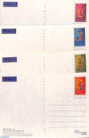 Hong Kong 2000 Year Of The Dragon Postcard Set (4 Cards), Unused Postal Stationary, Various - New Year - Cartas & Documentos