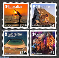 Gibraltar 2022 Tourism 4v, Mint NH, History - Nature - Various - Geology - Monkeys - Tourism - Gibilterra