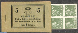 Sweden 1940 C.M. Bellman Booklet (D/B Perf.), Mint NH, Stamp Booklets - Art - Authors - Composers - Nuovi