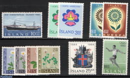 Iceland 1964 Yearset 1964 (11v), Mint NH, Various - Yearsets (by Country) - Neufs