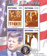 Guyana 2007 J.F. Kennedy 4v M/s, Mint NH, History - American Presidents - Guiana (1966-...)