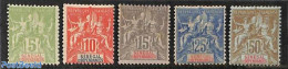 Senegal 1900 Definitives 5v, Unused (hinged) - Sénégal (1960-...)