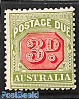 Australia 1909 3d, Postage Due, Perf. 12:12.5, Unused (hinged) - Otros & Sin Clasificación