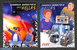 Greece 2023 Child & Technology 2v, Mint NH - Nuevos