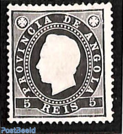 Angola 1886 5R, Perf. 13.5, Without Gum, Unused (hinged) - Angola
