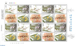 Korea, South 2002 Orchids M/s, Mint NH, Nature - Flowers & Plants - Orchids - Corea Del Sur