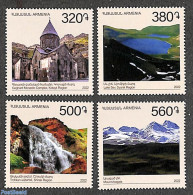Armenia 2022 Views 4v, Mint NH, Nature - Religion - Sport - Water, Dams & Falls - Churches, Temples, Mosques, Synagogu.. - Kirchen U. Kathedralen