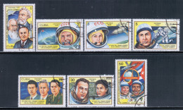Cuba 1981 Mi# 2548-2554 Used - 1st Man In Space 20th Anniv. - Nordamerika