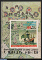 Equatorial Guinea 1975 F. Magellan, Ship S/s, Mint NH, History - Transport - Explorers - Ships And Boats - Explorateurs