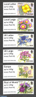 Jersey 2020 Automat Stamps 6v, Jersey Post HQ, Mint NH, Nature - Flowers & Plants - Automat Stamps - Timbres De Distributeurs [ATM]