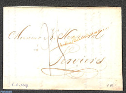Netherlands 1827 Folding Letter From 's HERTOGENBOSCH To Verviers, Postal History - ...-1852 Voorlopers