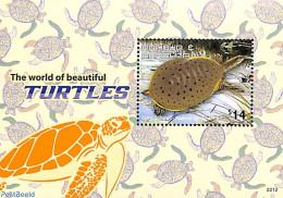 Antigua & Barbuda 2022 Turtles S/s, Mint NH, Nature - Reptiles - Turtles - Antigua Et Barbuda (1981-...)