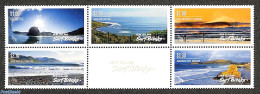 New Zealand 2017 Surf Breaks 5v+tab [++], Mint NH - Unused Stamps